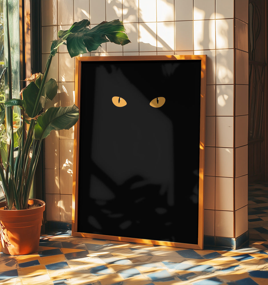 Halloween cat eyes | Poster