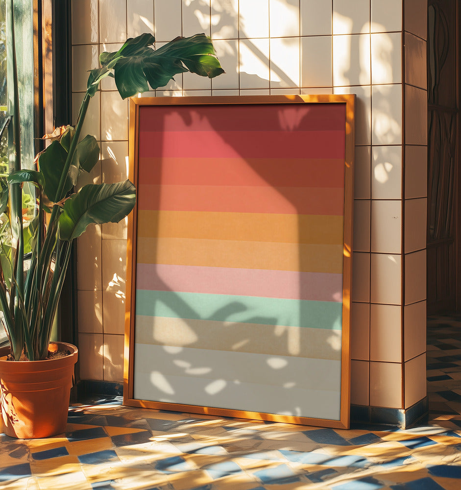 Rainbow Chevrons | Poster