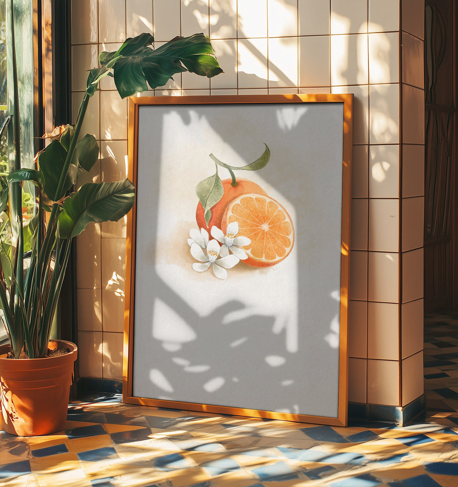 Saftige Orange | Poster - Kunstdruck