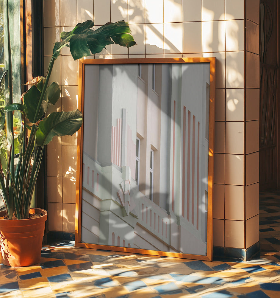 Pastel Facade Geometry | Poster
