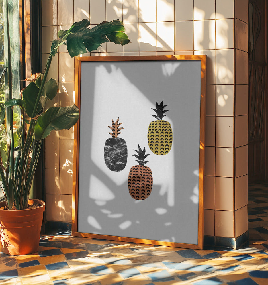 Scandi Pineapples | Poster