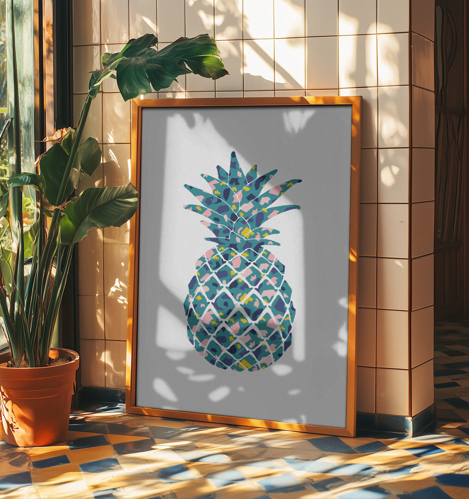 Sinivihreä ananas | Julisteet - Taidevedokset