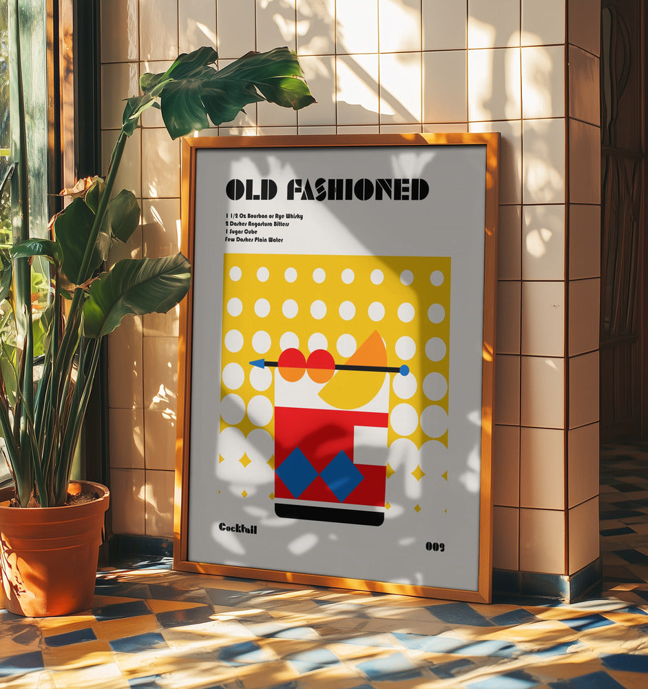 Old Fashioned Bauhaus Cocktail | Poster