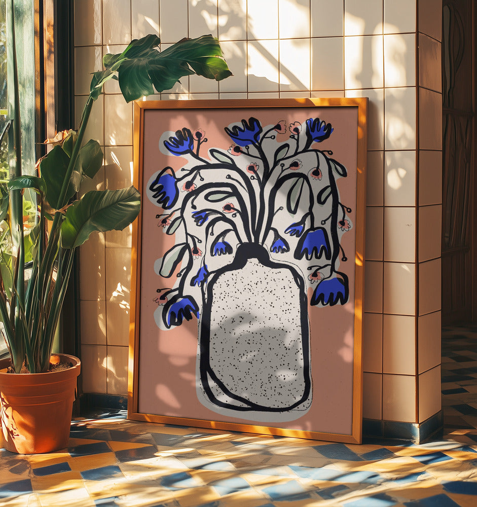 Schöner Blumenstrauß (Pfirsich) | Poster