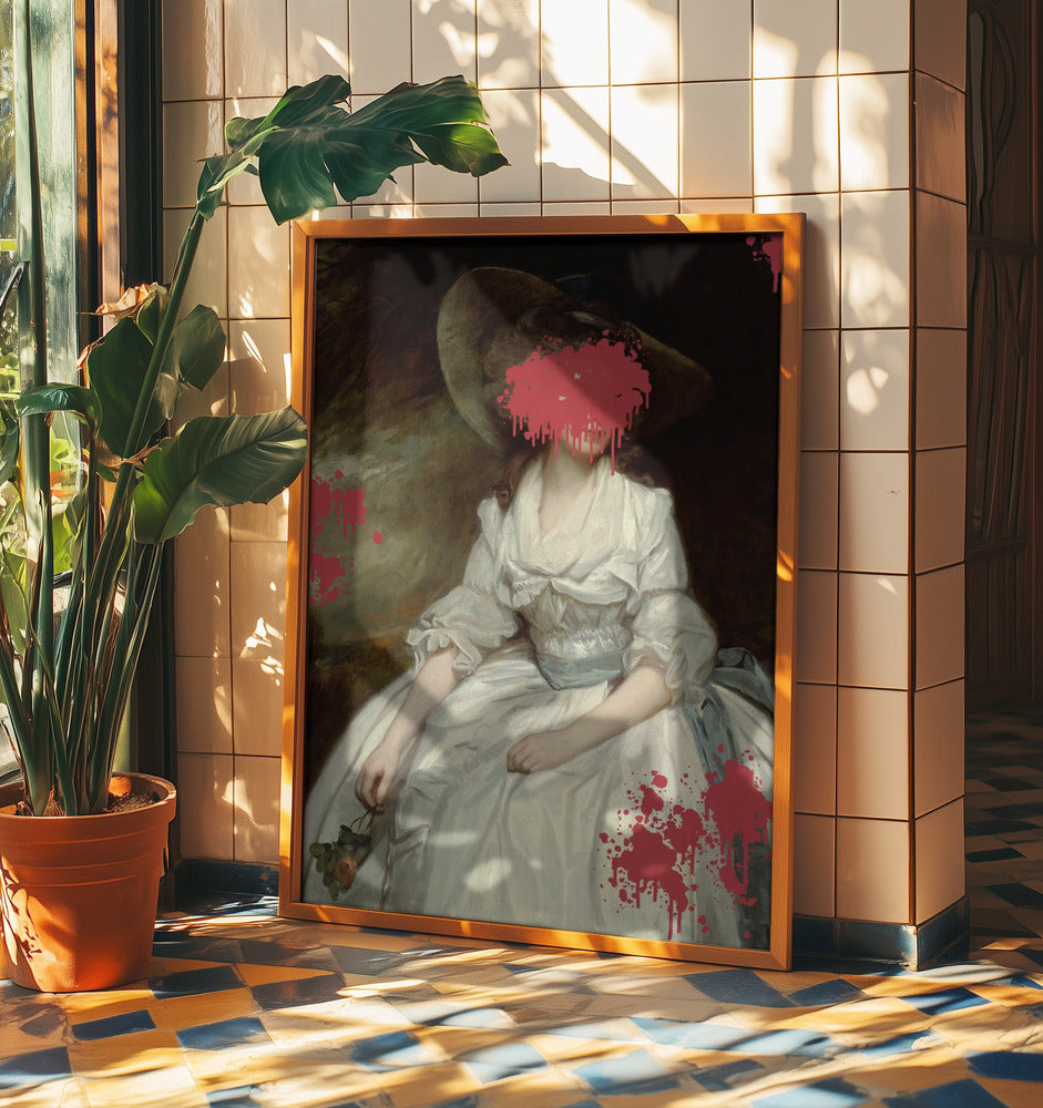 Renaissance Red Splash - Altered Art | Poster