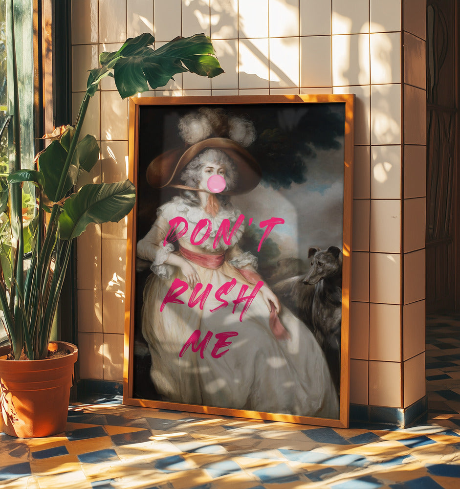 Don't Ruch Me / Altered Bubble Gum Collage | Poster