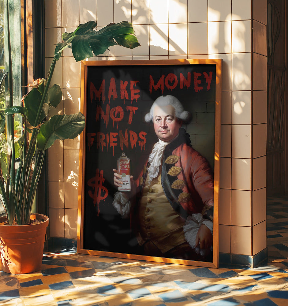 Gagnez de l'argent, pas des amis | Posters - Affiche Artistique