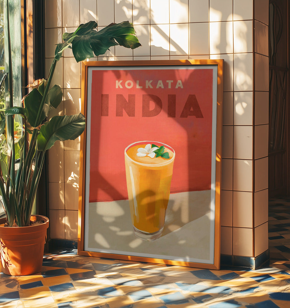 Travel Poster Cocktail Kolkata India | Poster