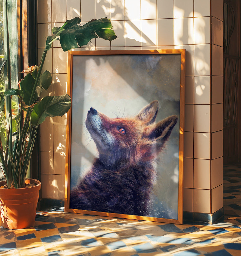 Animal Fox Watercolor Animal Art | Poster