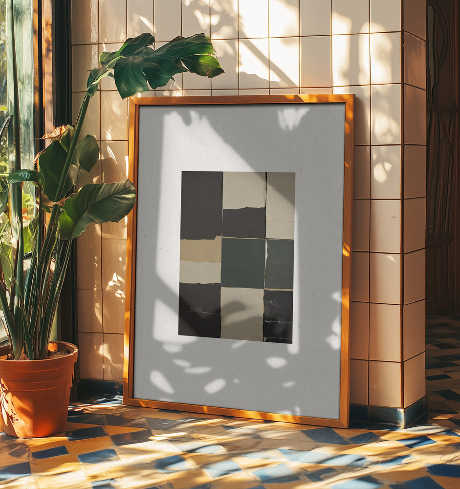Texturerat rutnät med harmoni | Poster
