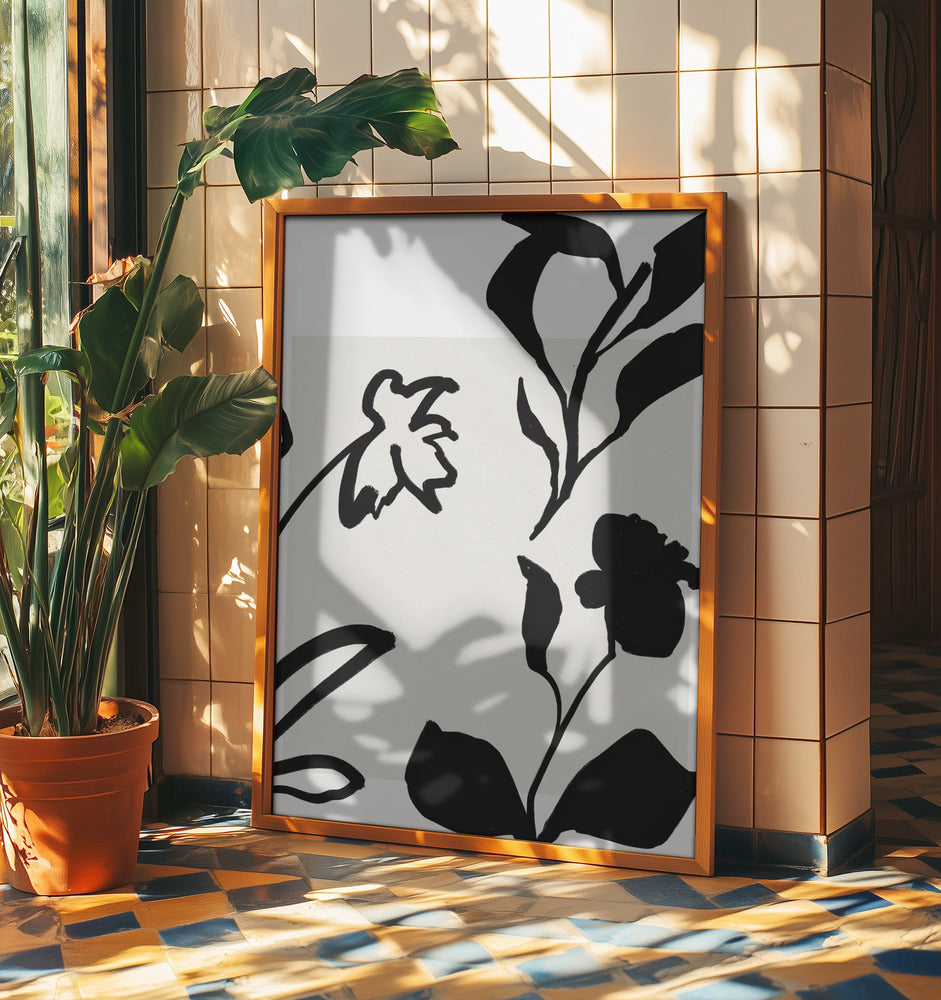 Monochrome Blooms | Poster