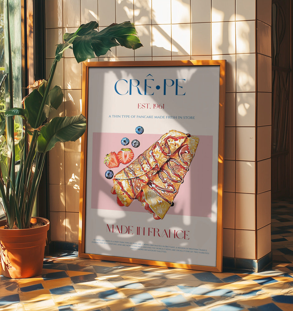 Französischer Crêpe-Genuss | Poster