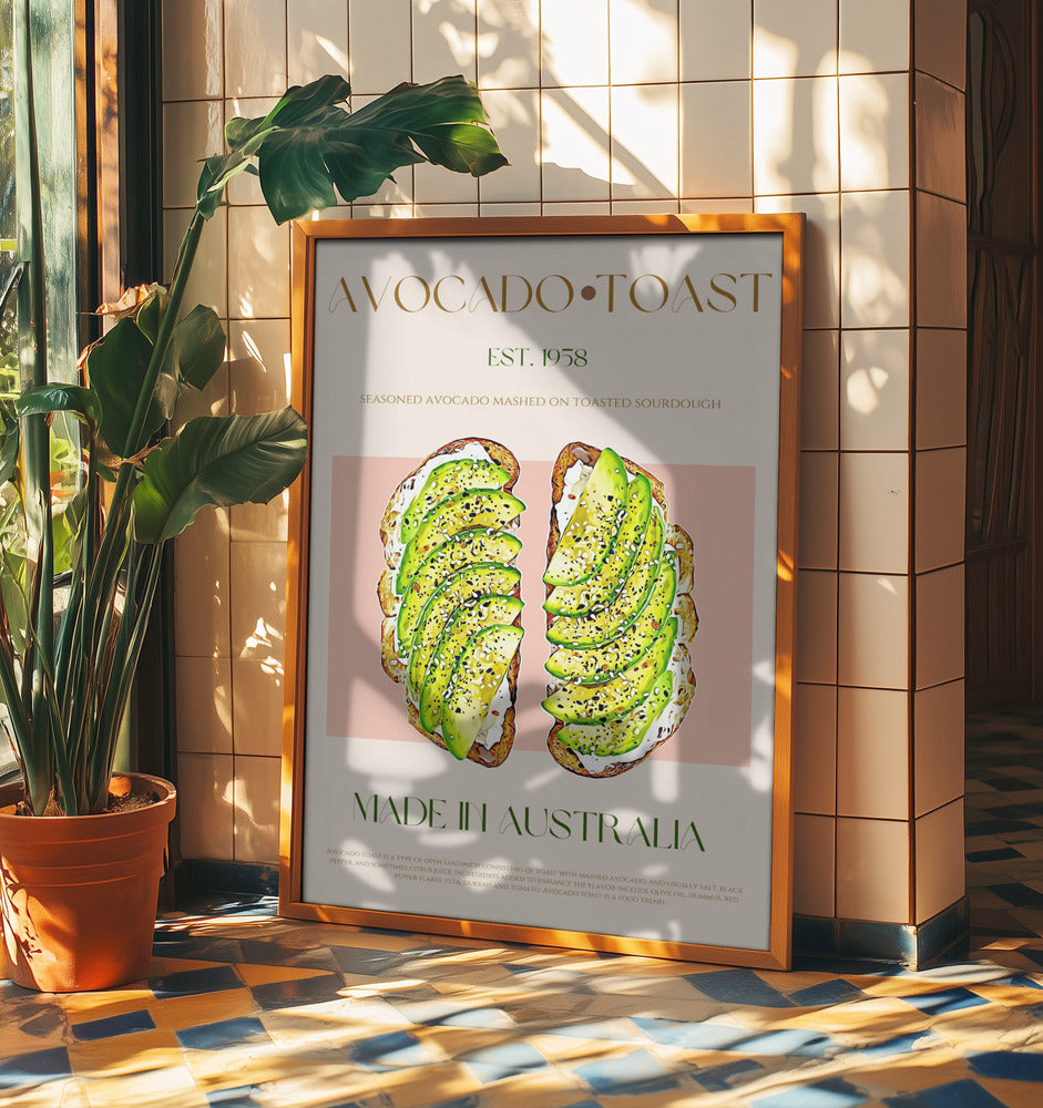 Rostad bröd med avokado | Poster