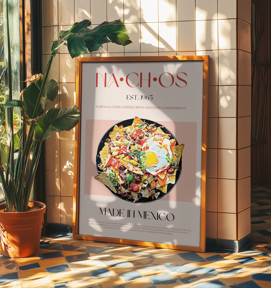 Colorful Mexican Nachos | Poster
