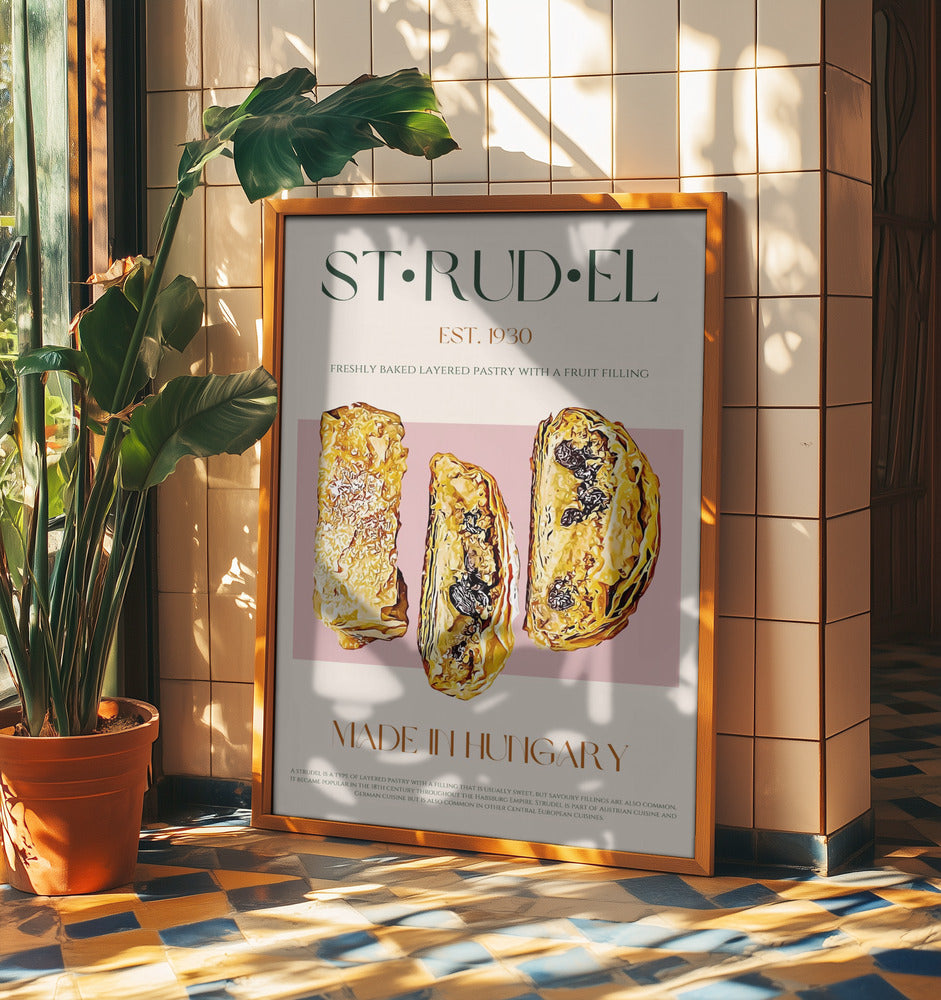 Golden Strudel Slice | Poster