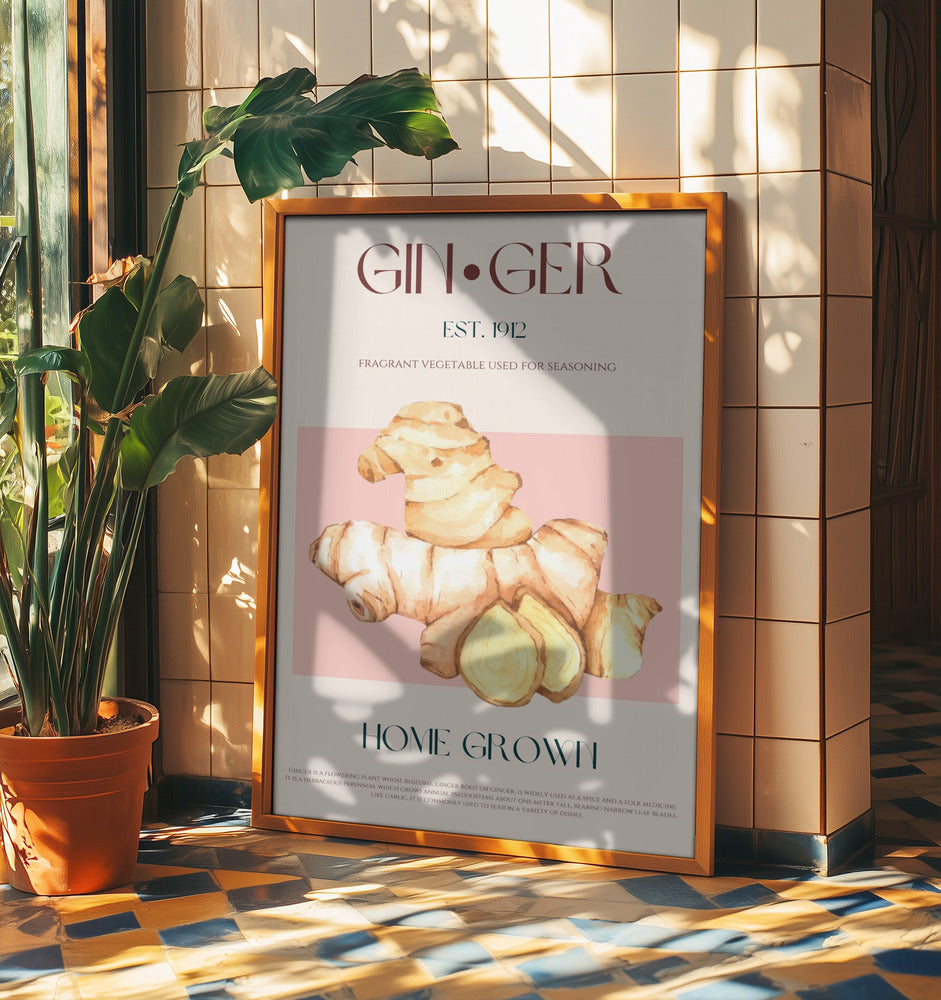 Watercolor illustration Of Ginger | Poster