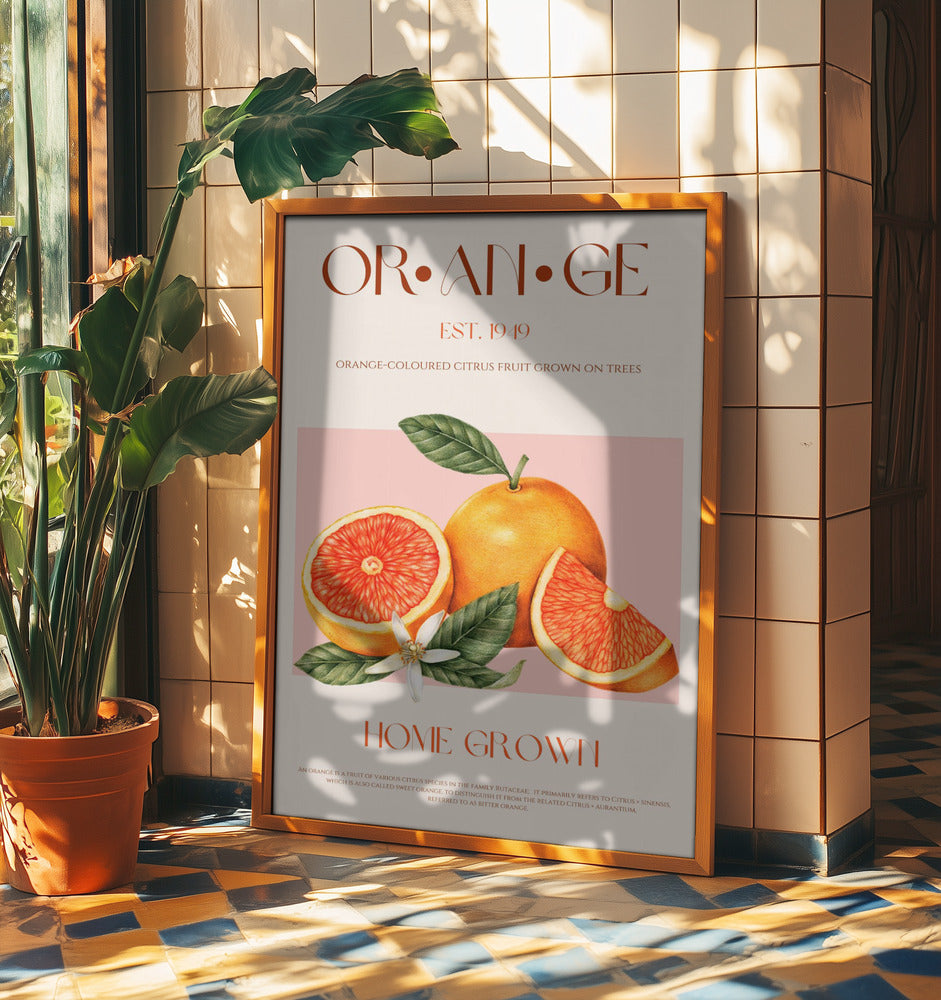 Vintage-themed With Vibrant Oranges | Poster