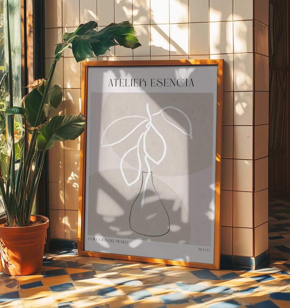 Minimal Vase Lines | Poster
