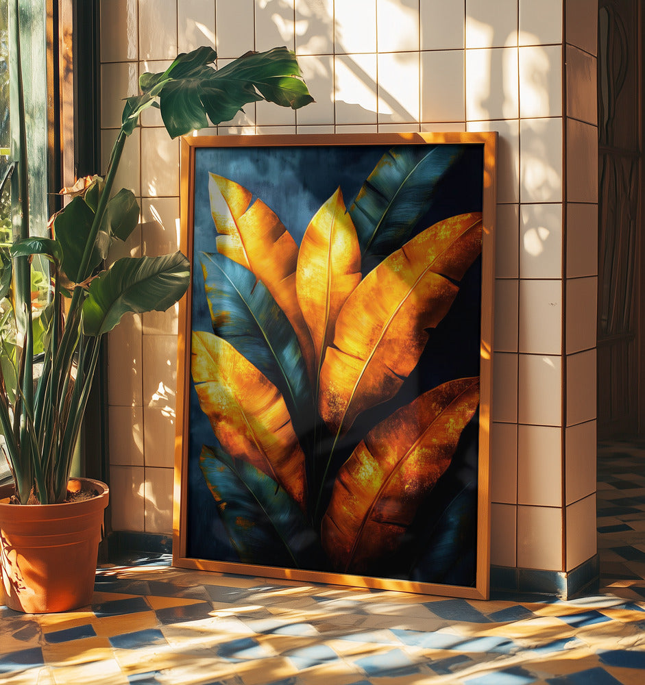 Tropical Vibes Hidden Tropics Banana Leaves (12) | Poster