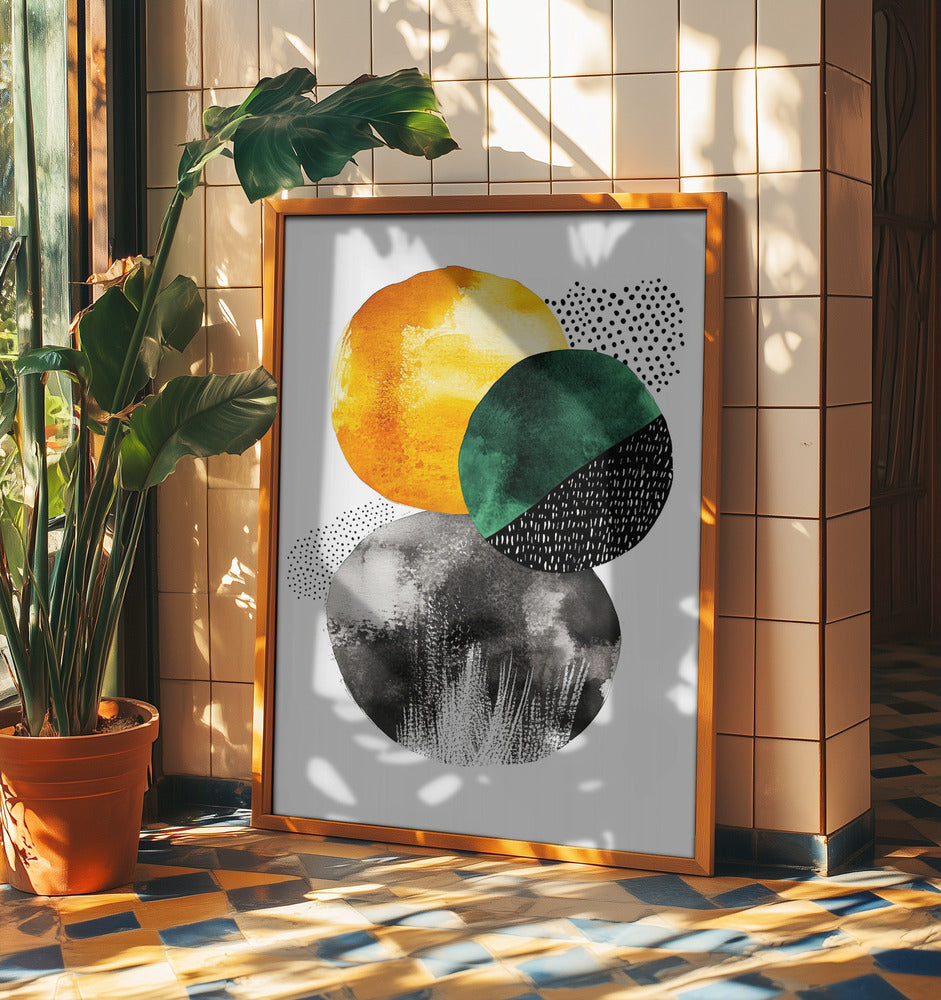 Composition with Overlapping Circles | Poster