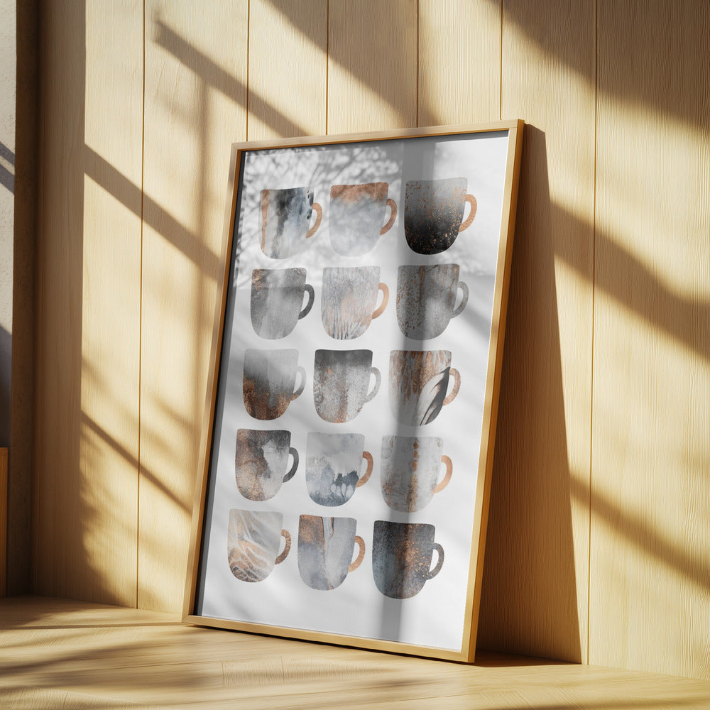 Dreamy Coffee Cups | Poster