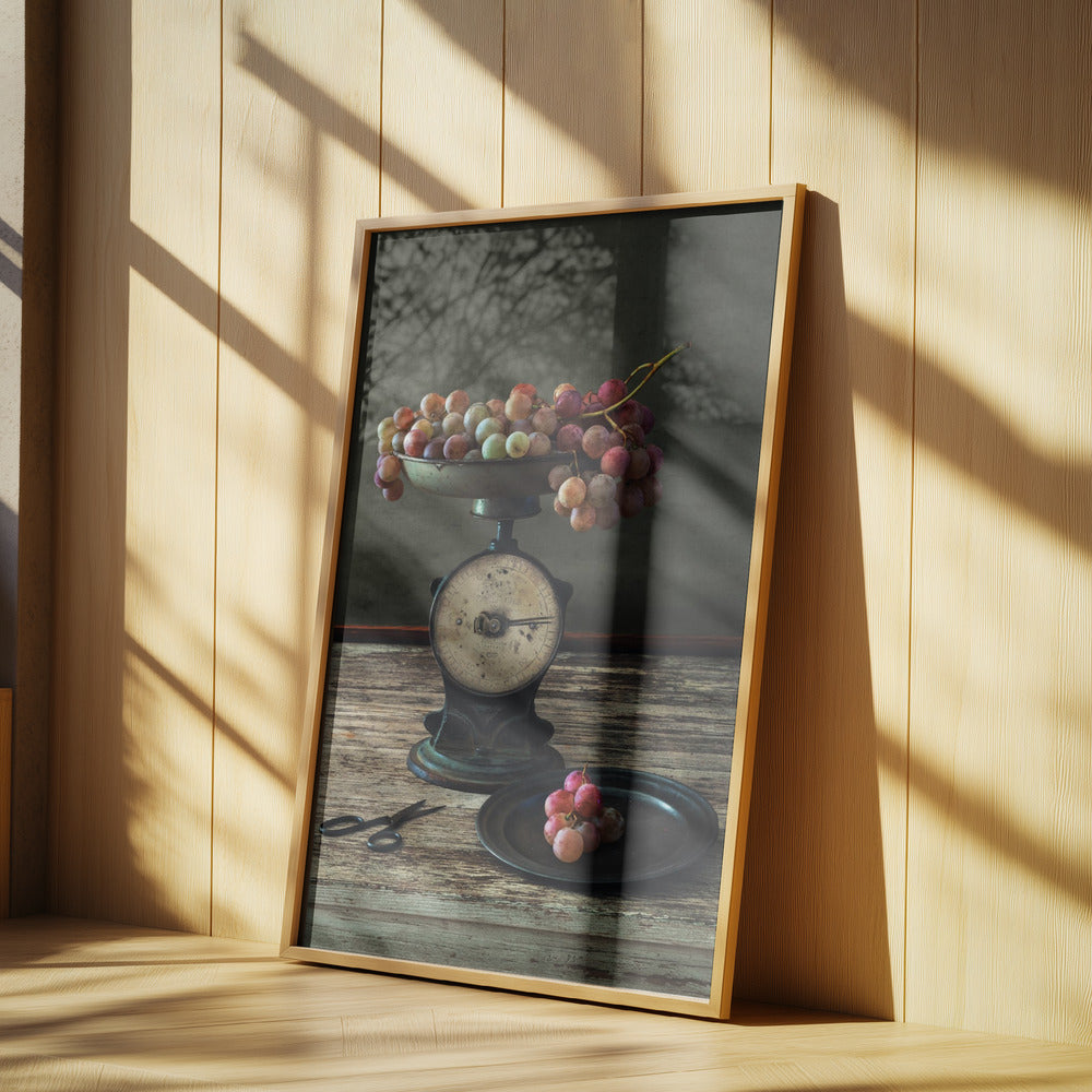 Still Life with Grapes on Scale | Poster