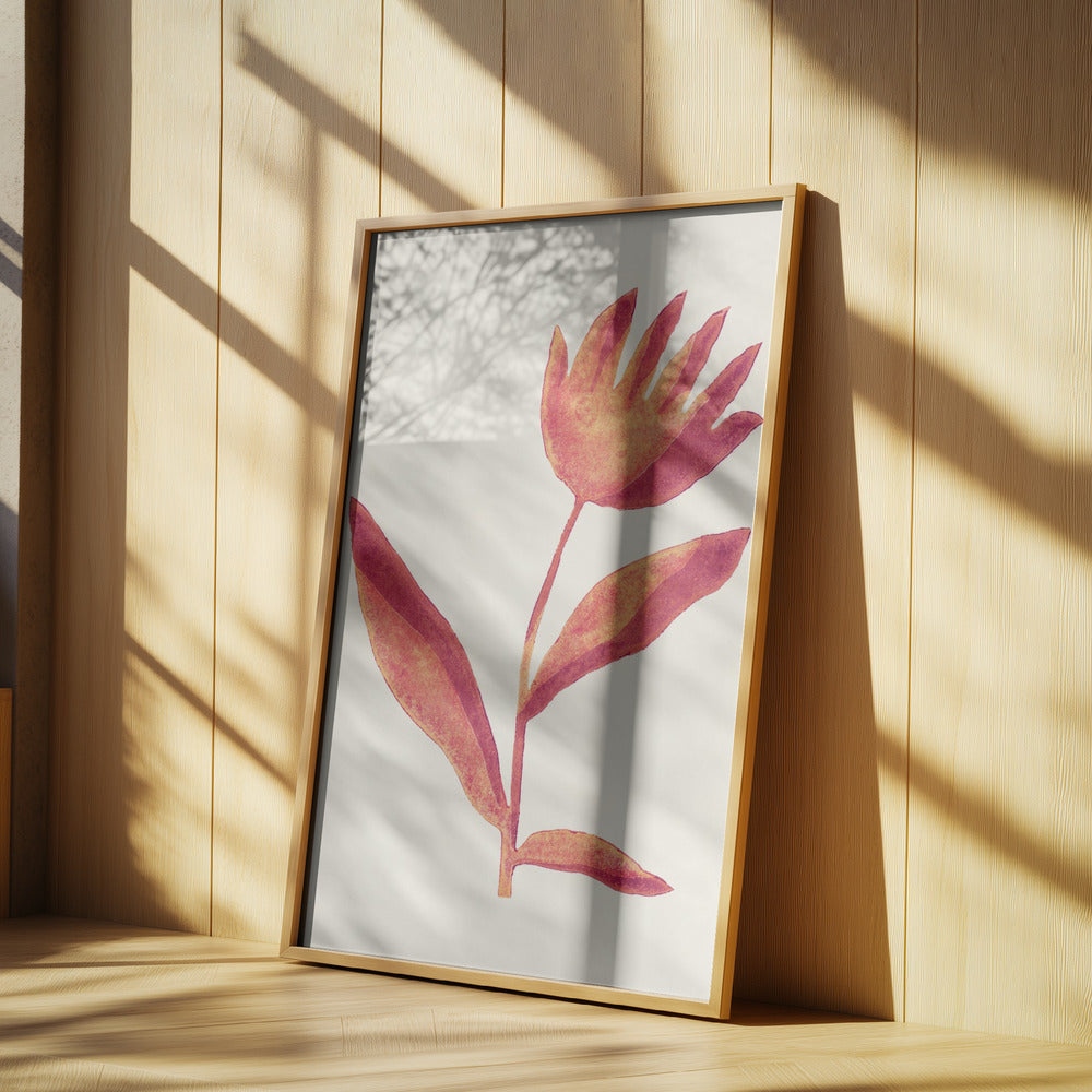 Linoleumsnitt / Viva Magenta | Poster