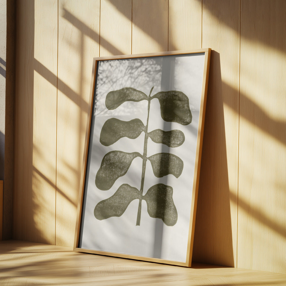 Linocut Plant | Poster