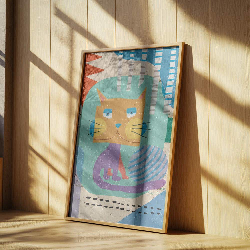 Fat Cheeks Cat | Poster