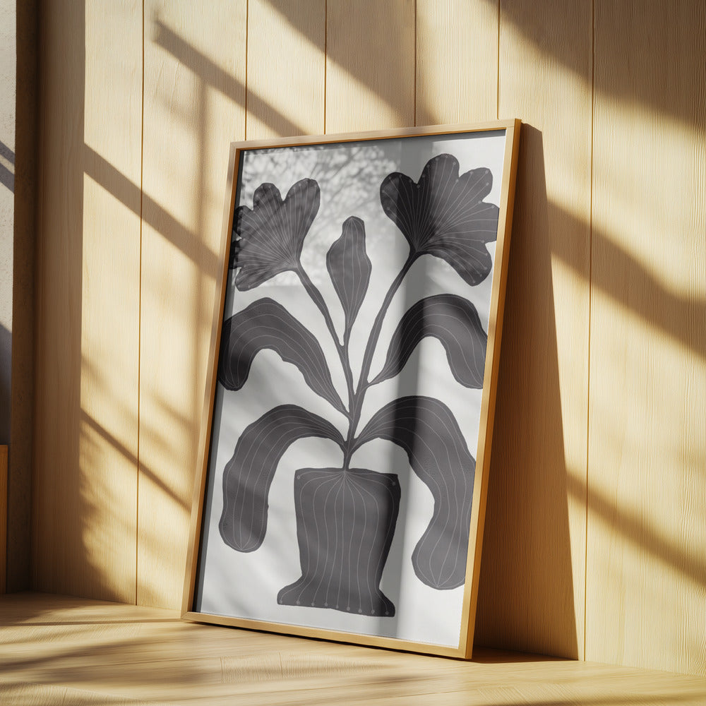 Linocut Flowers #2 | Poster