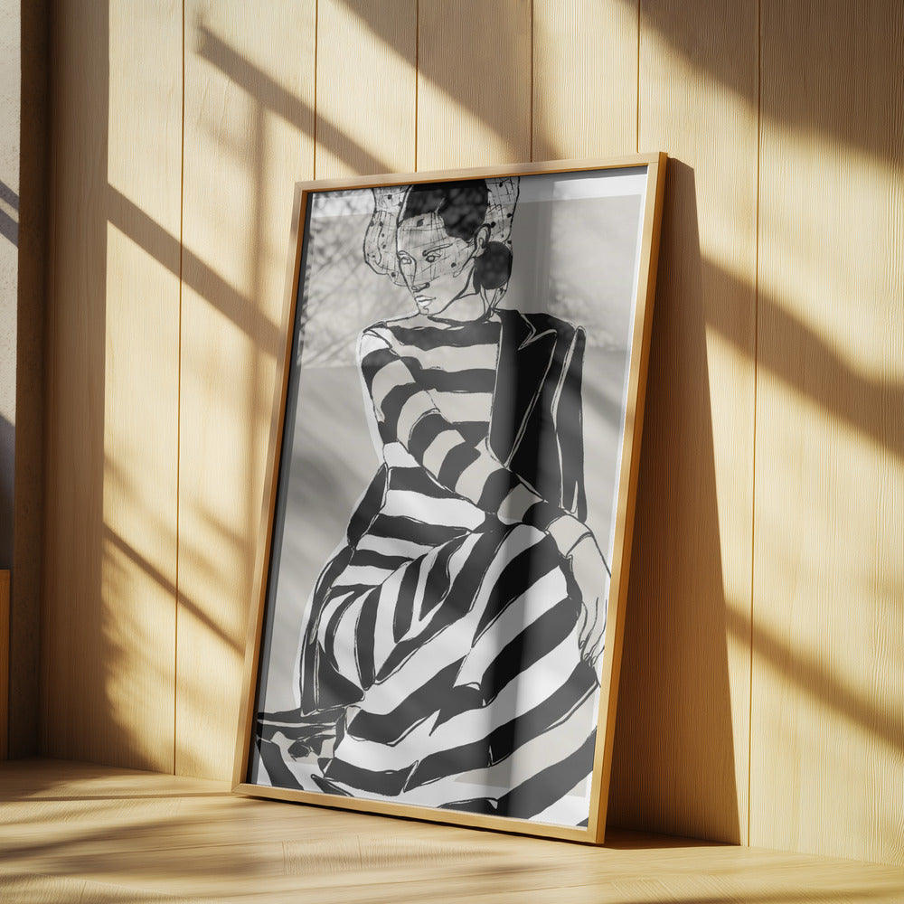 Striped Dress | Poster