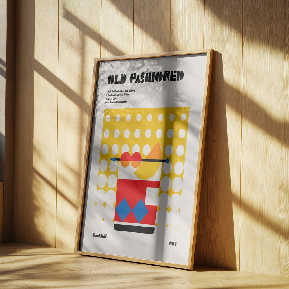 Old Fashioned Bauhaus Cocktail | Poster