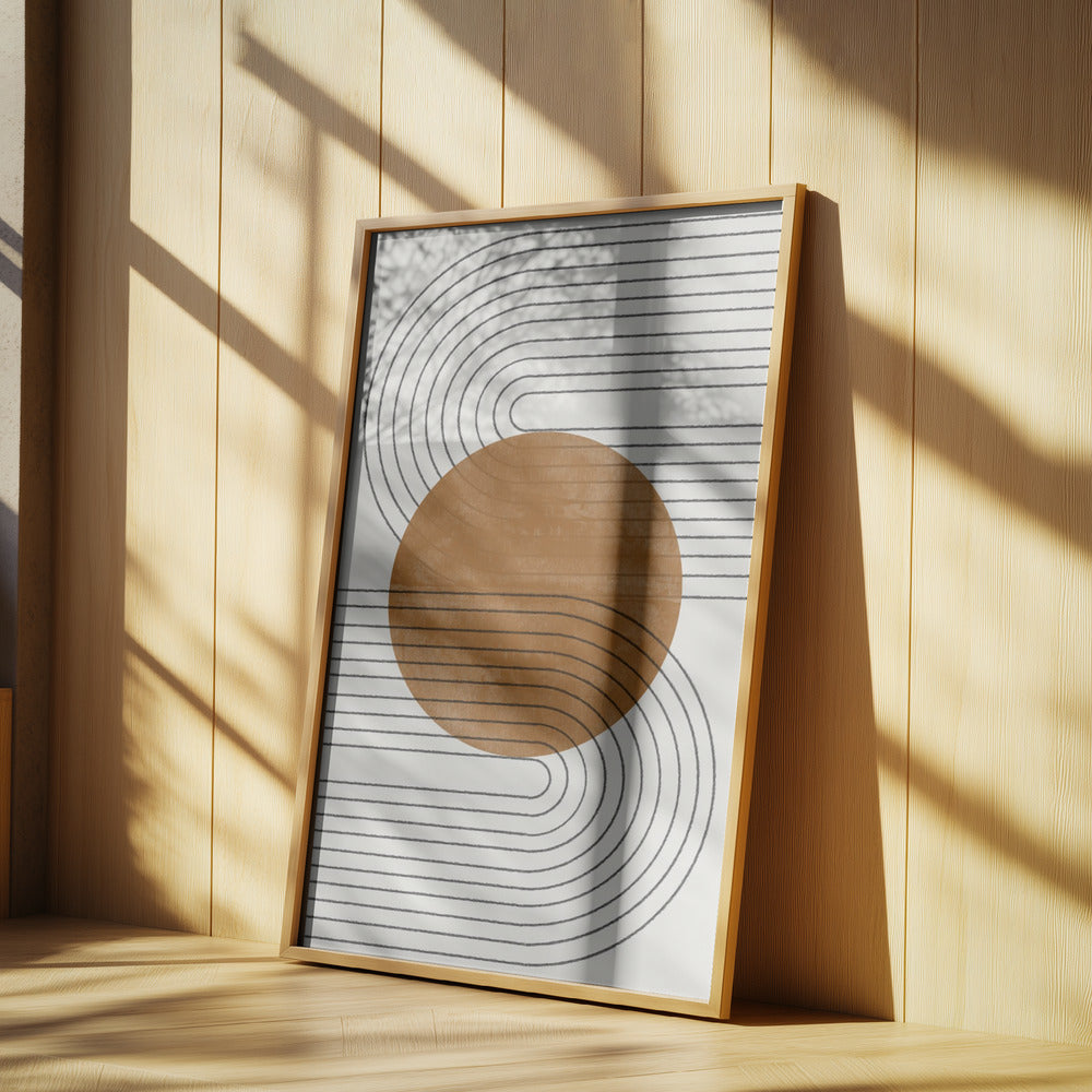 Equilibrio Beige y Marrón No.3 | Posters - Impresiones de Arte