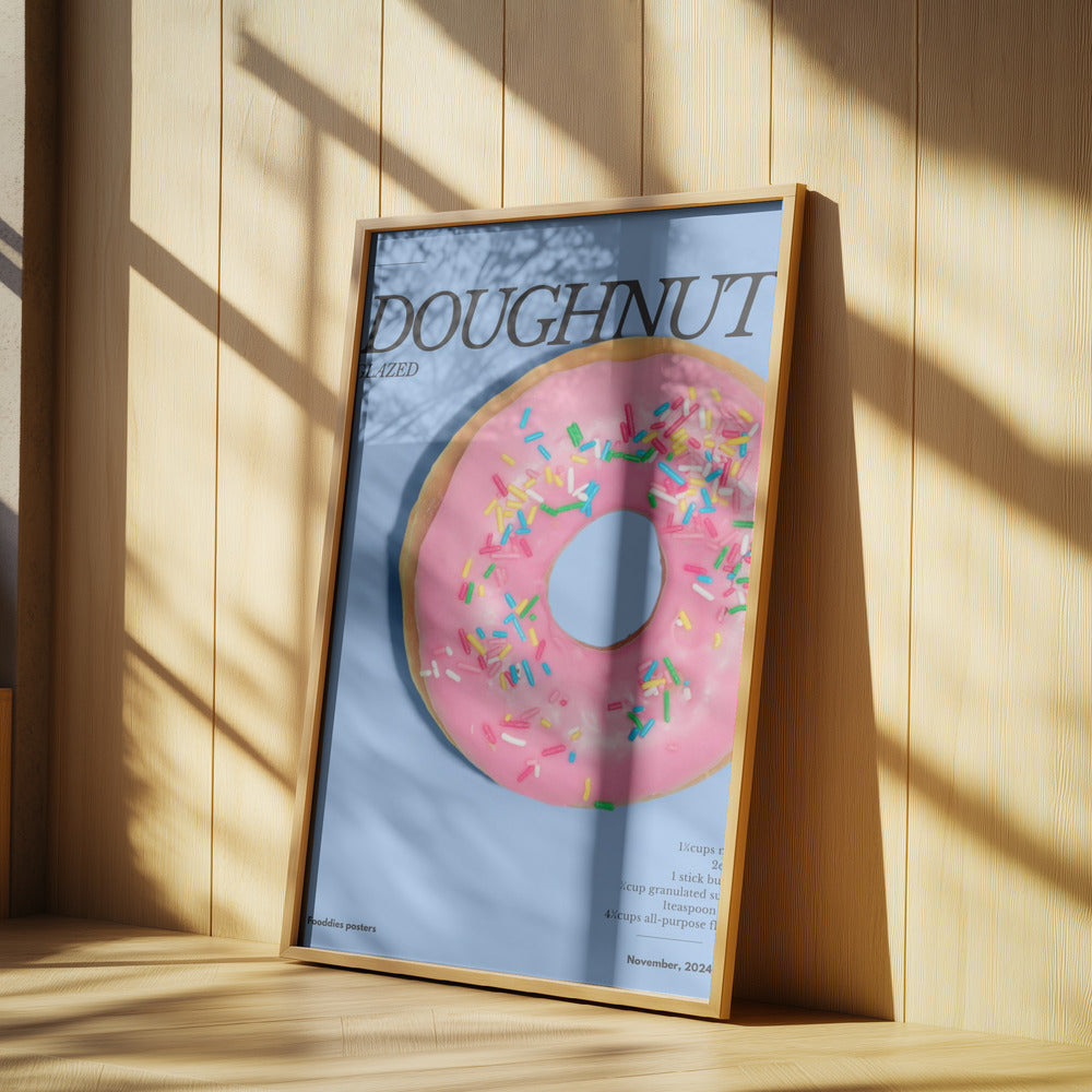 Pink Glaze Doughnut | Poster