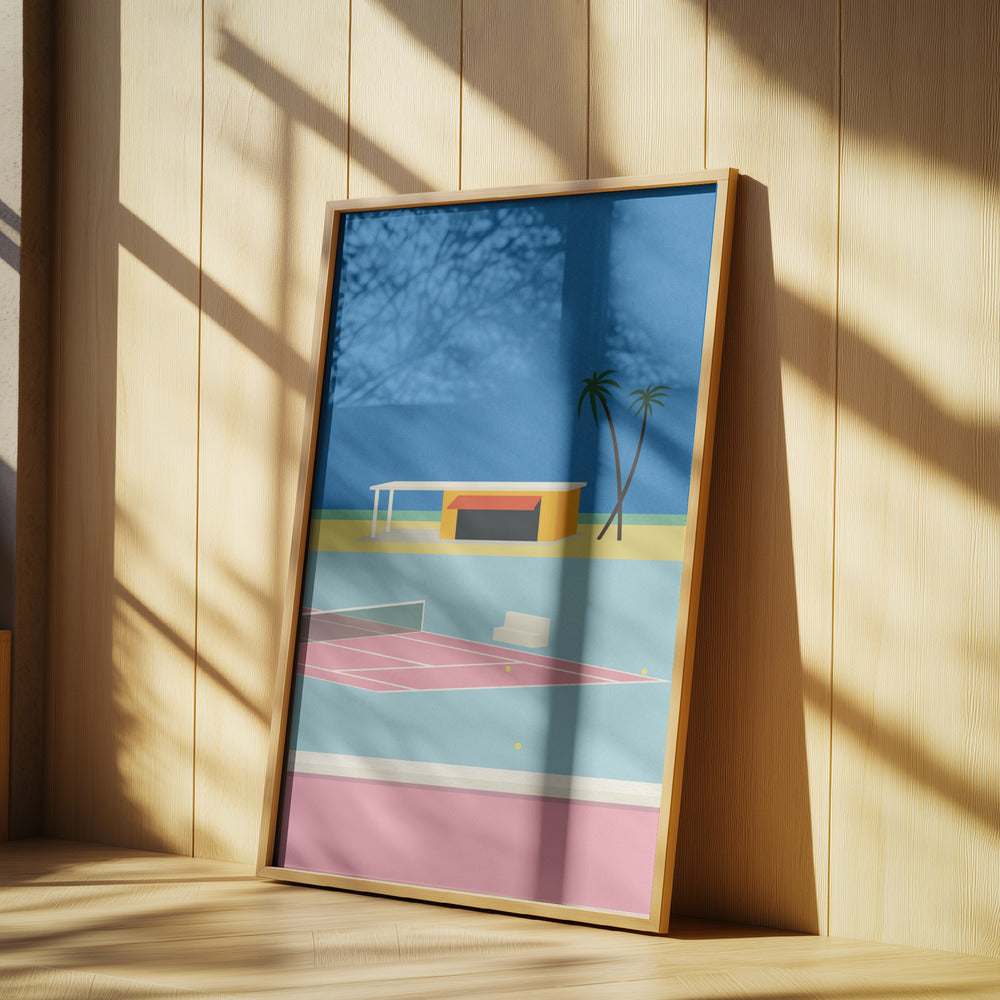 Tennis By the Beach | Poster