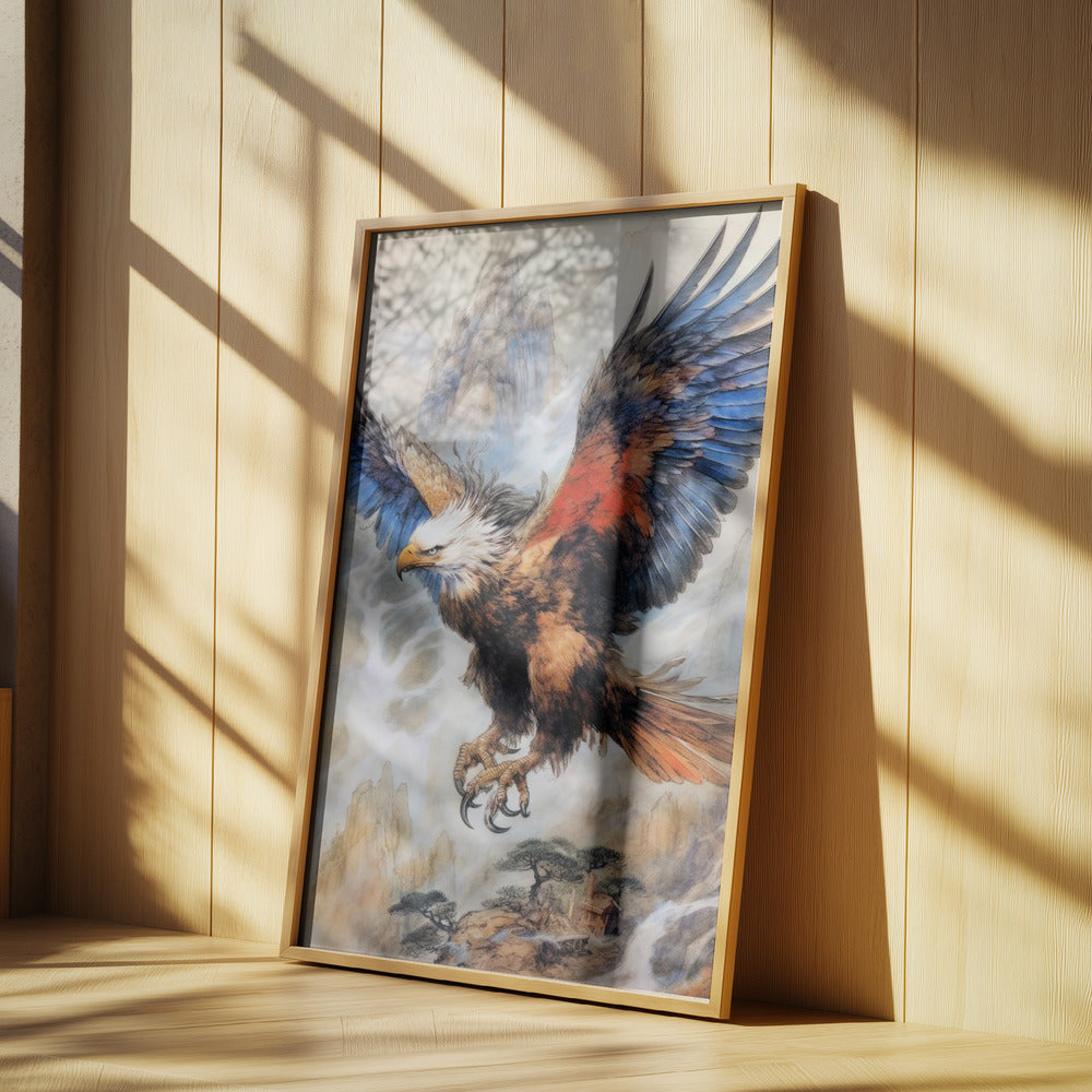 Örn Fågel Akvarell Djurkonst | Poster