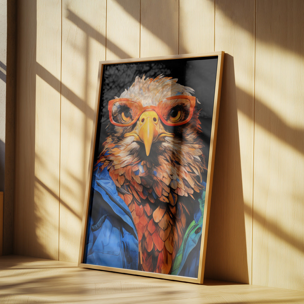 Eagle Hipster Watercolor Animal Art | Poster