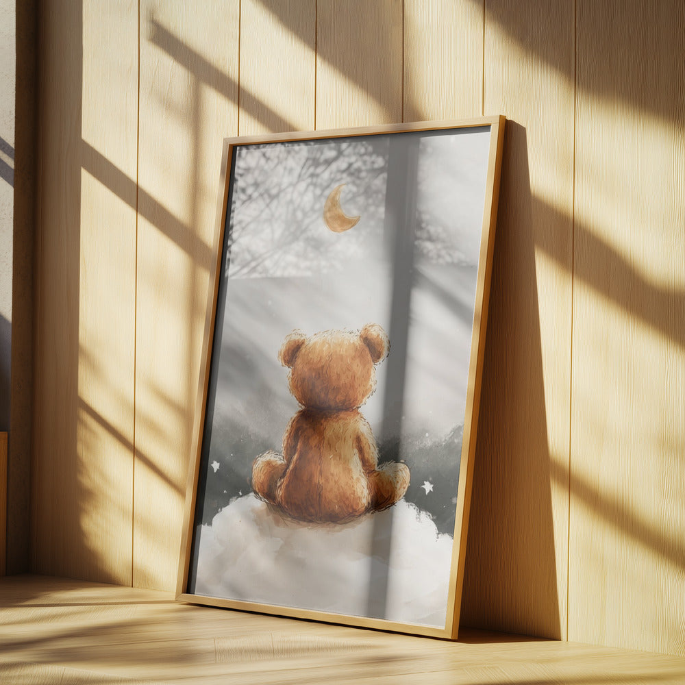 Moonlit Bear Dreams | Poster