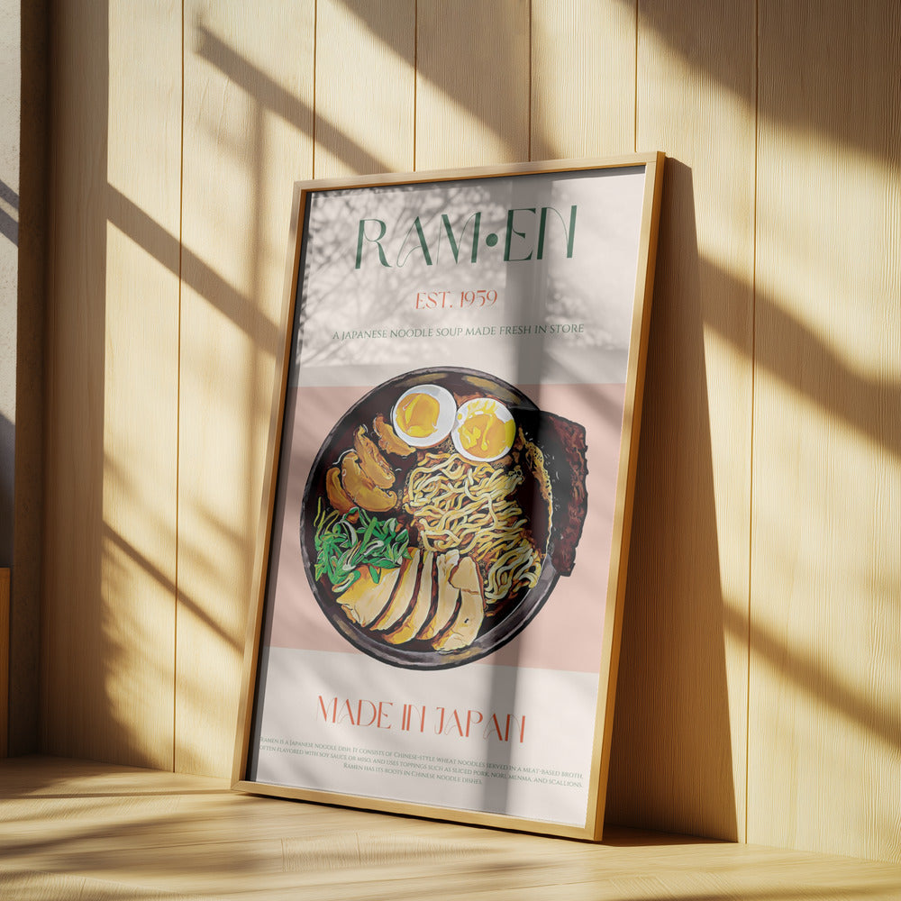 Savoring Japanese Ramen Bowl | Poster