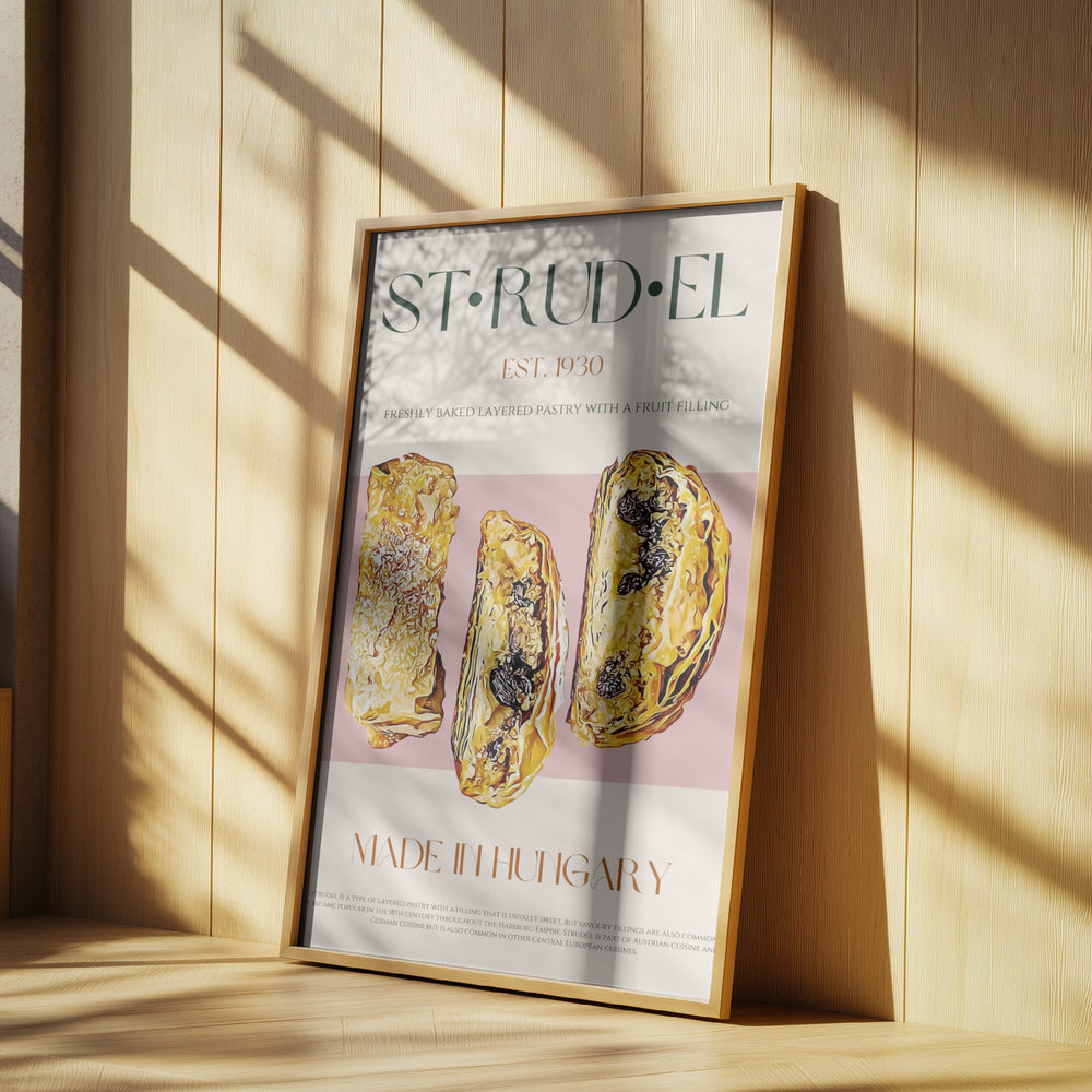 Golden Strudel Slice | Poster