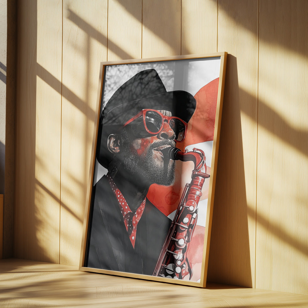 Saxophonist Musikkunst | Poster