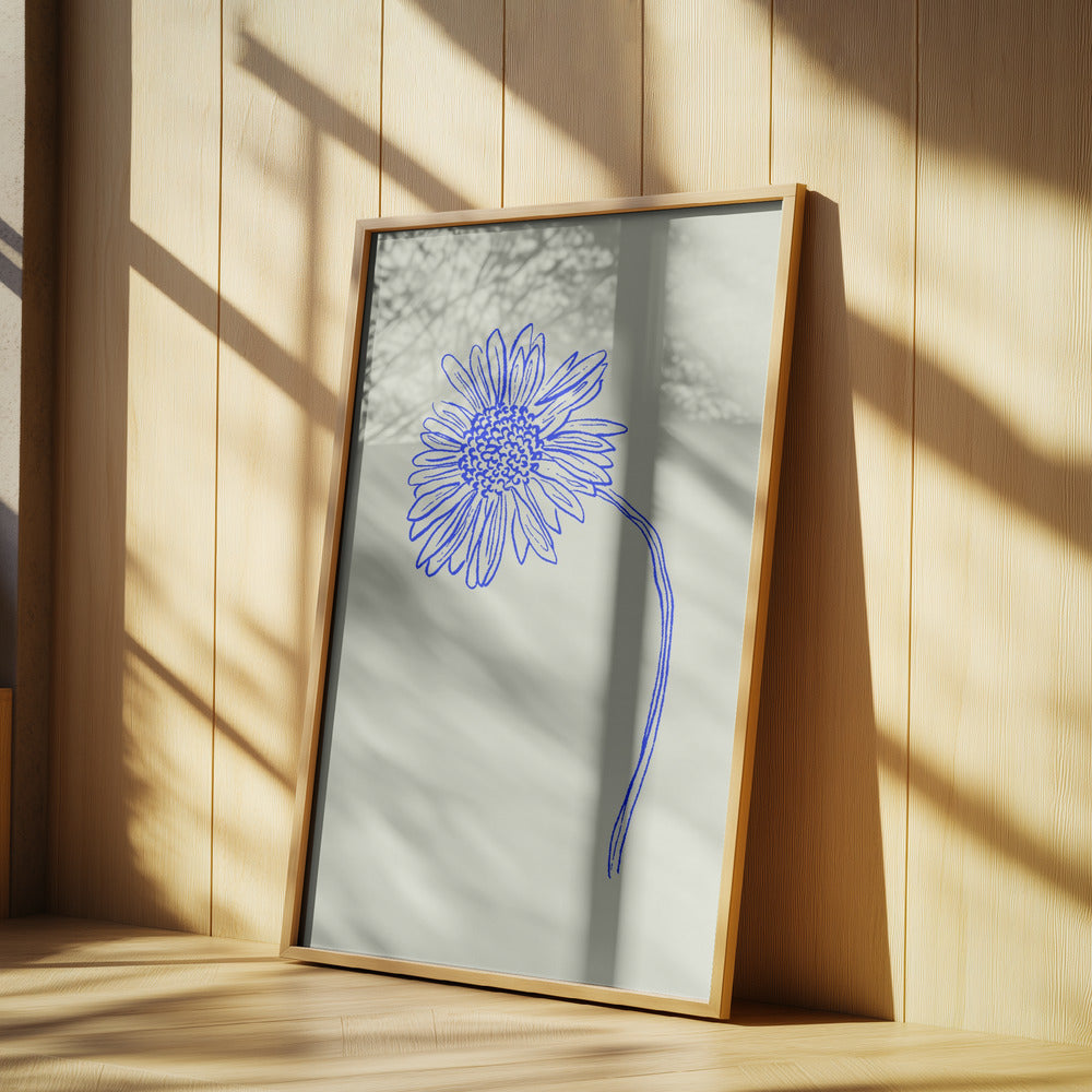 Blue Blossom Sketch | Poster