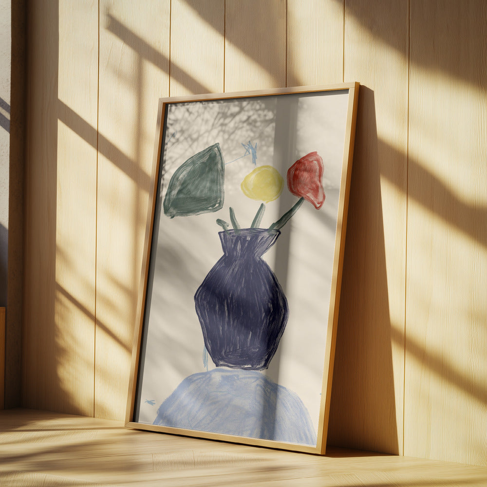 Vivid Vase Blooms | Poster