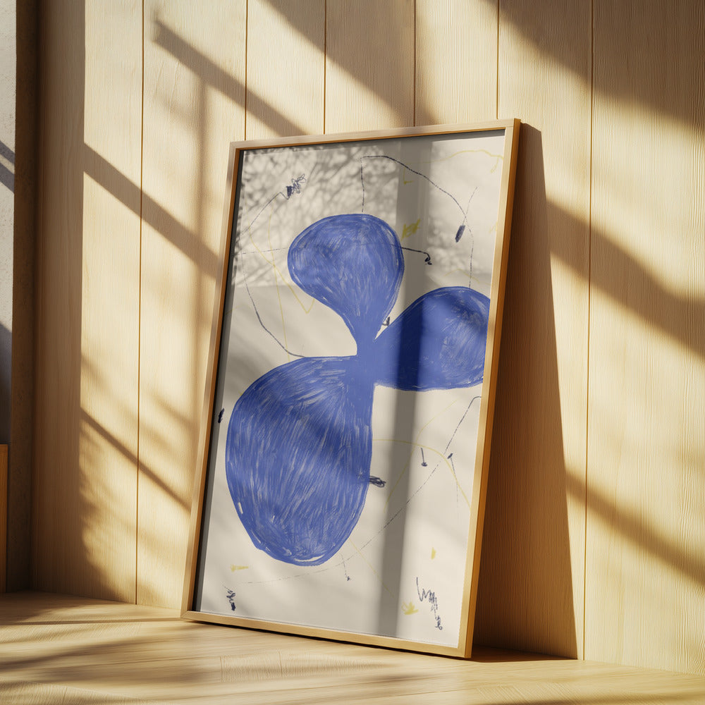 Blue Abstract Flow | Poster