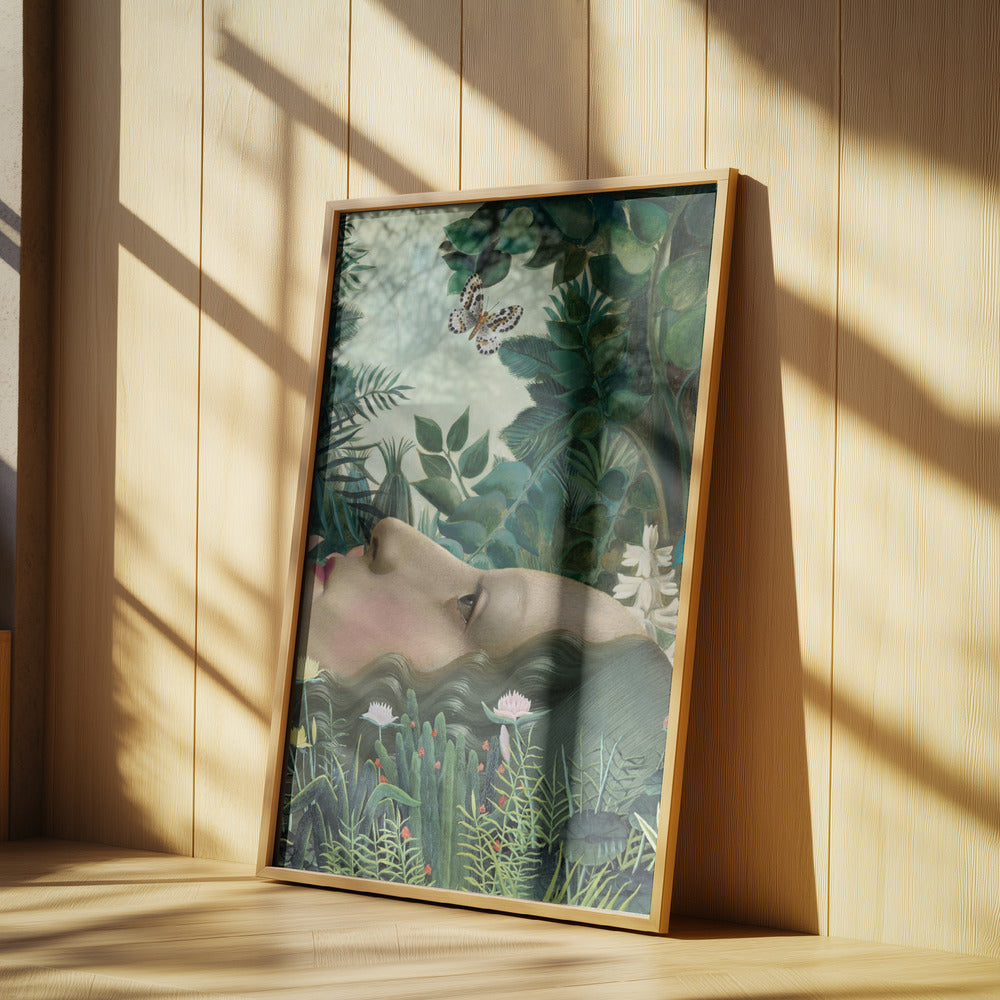 Giovanna In Tropical Garden | Poster