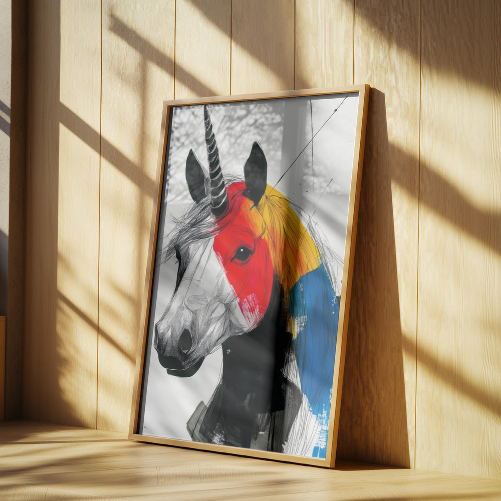 Unicorn rainbow art | Poster
