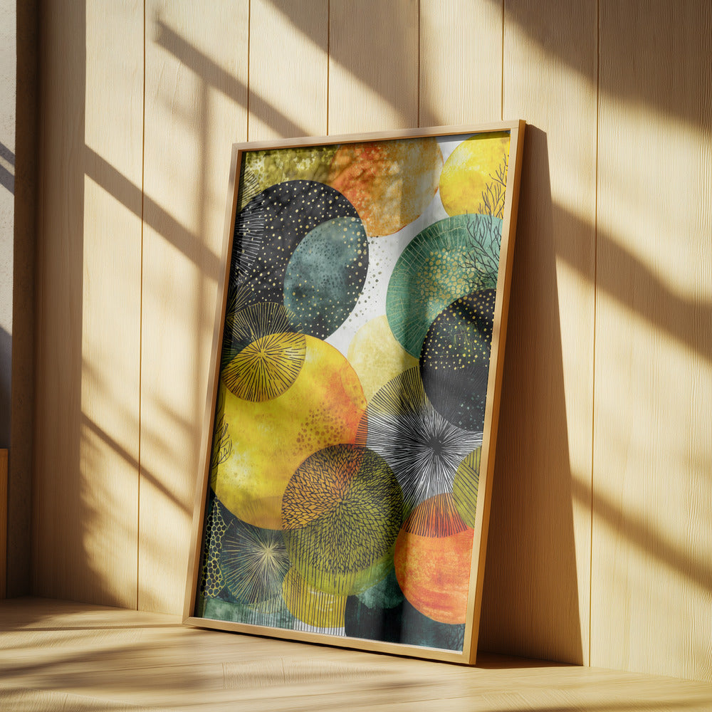 Composition with Overlapping Circles | Poster