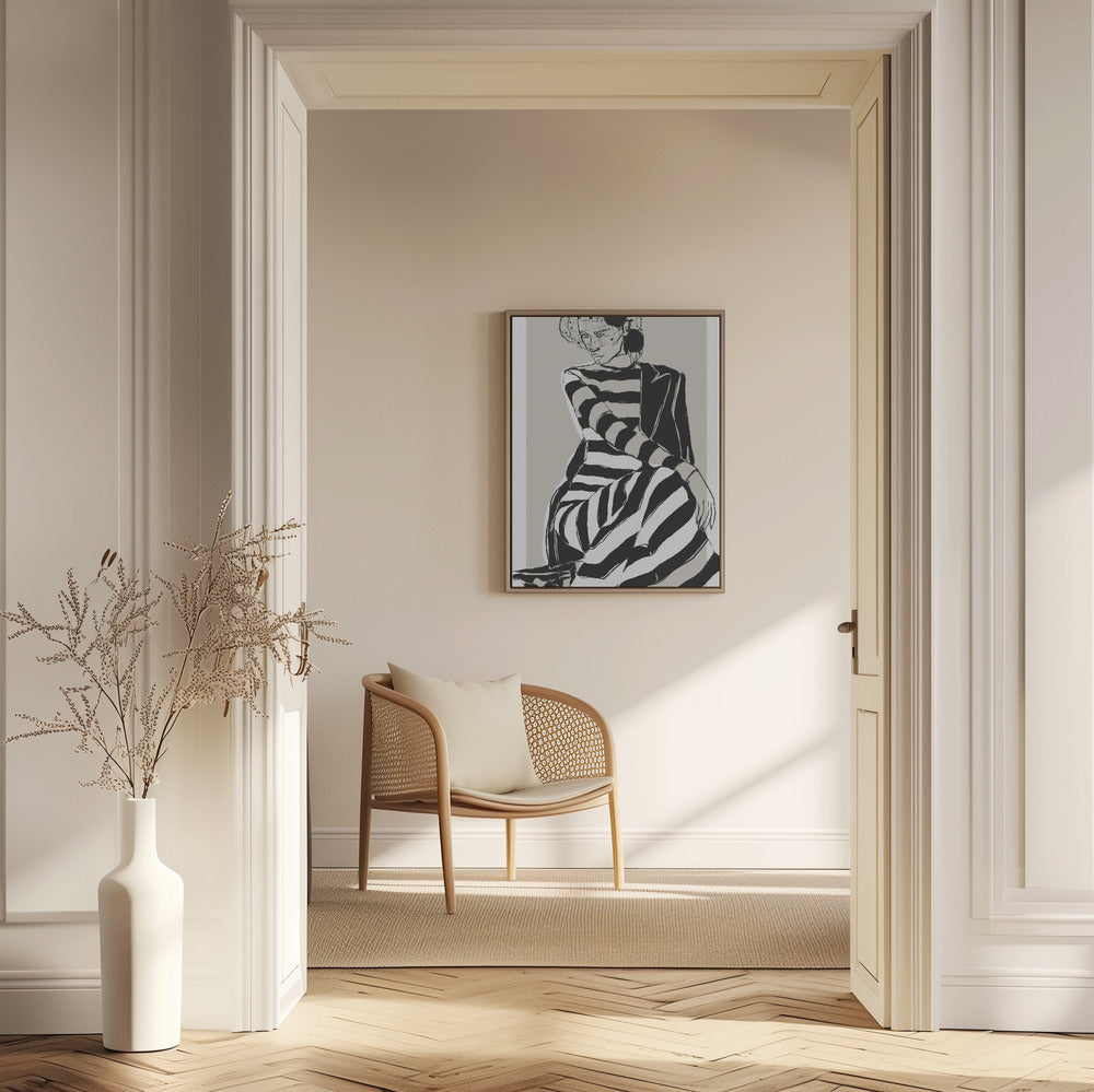Striped Dress | Poster