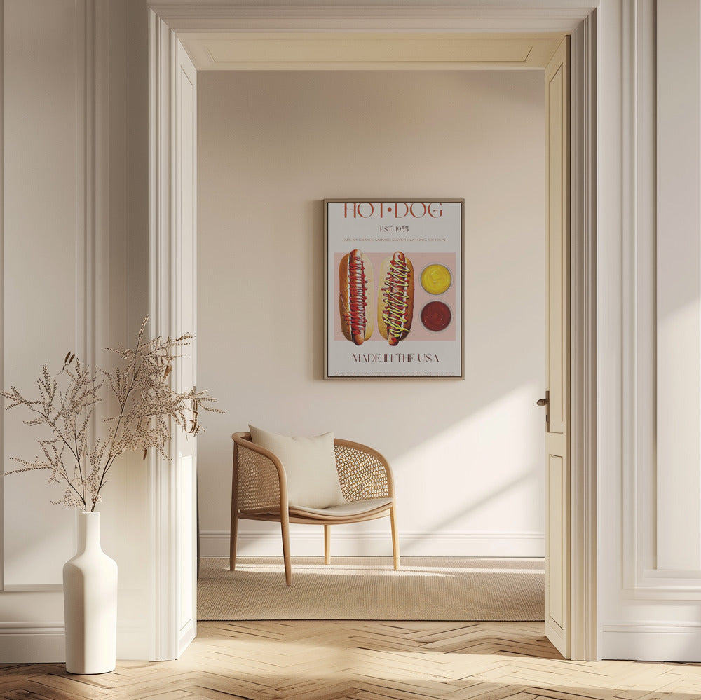 Hot Dogs with Mustard and Ketchup | Poster