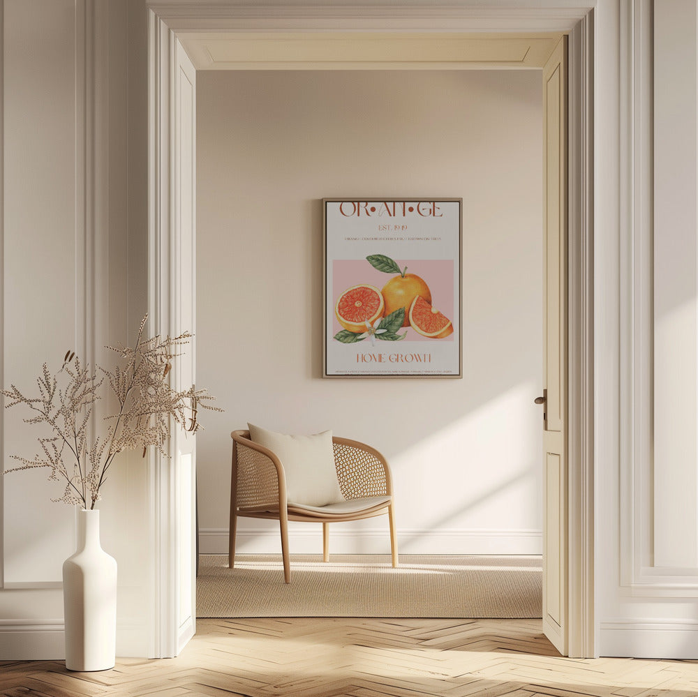 Vintage-themed With Vibrant Oranges | Poster